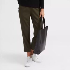 Everlane GoWeave Italian wool easy pant - olive
